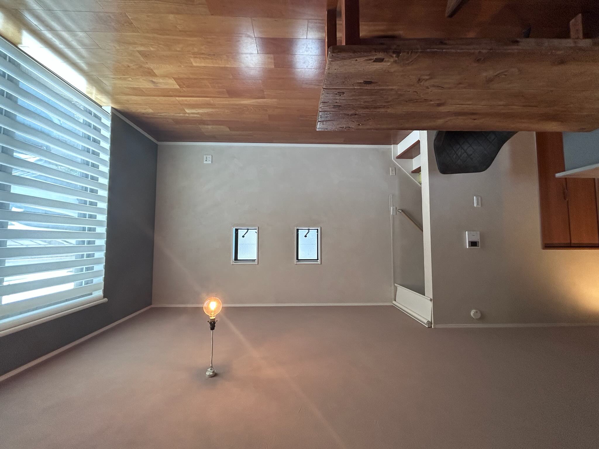 施工後のリビング全景（南面）